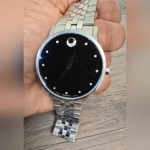 Men's Swiss Museum Classic Stainless Steel Bracelet Watch 40MM